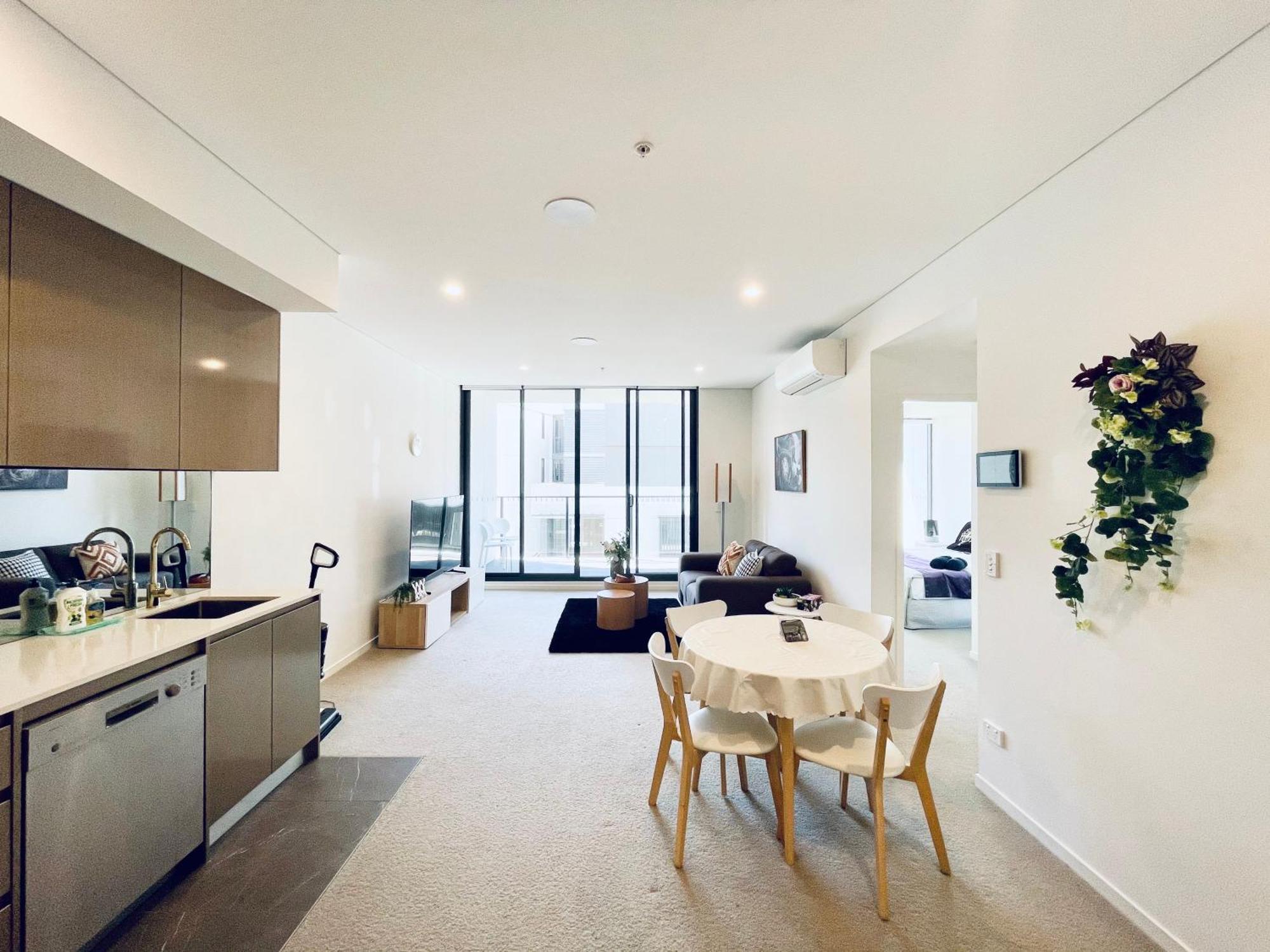 Spacious1 Br@Waterfront Olympic Park_Free Carpark Sydney Eksteriør billede